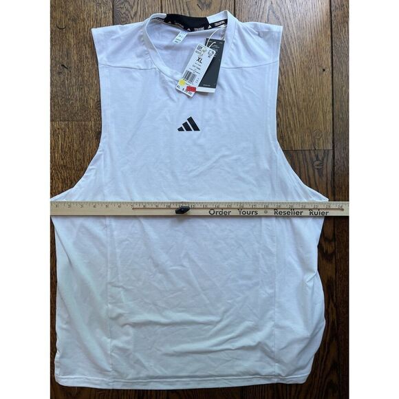NWT Adidas Designed for Training Workout Tank Top White Mens Size XL Extra Large - Picture 5 of 7